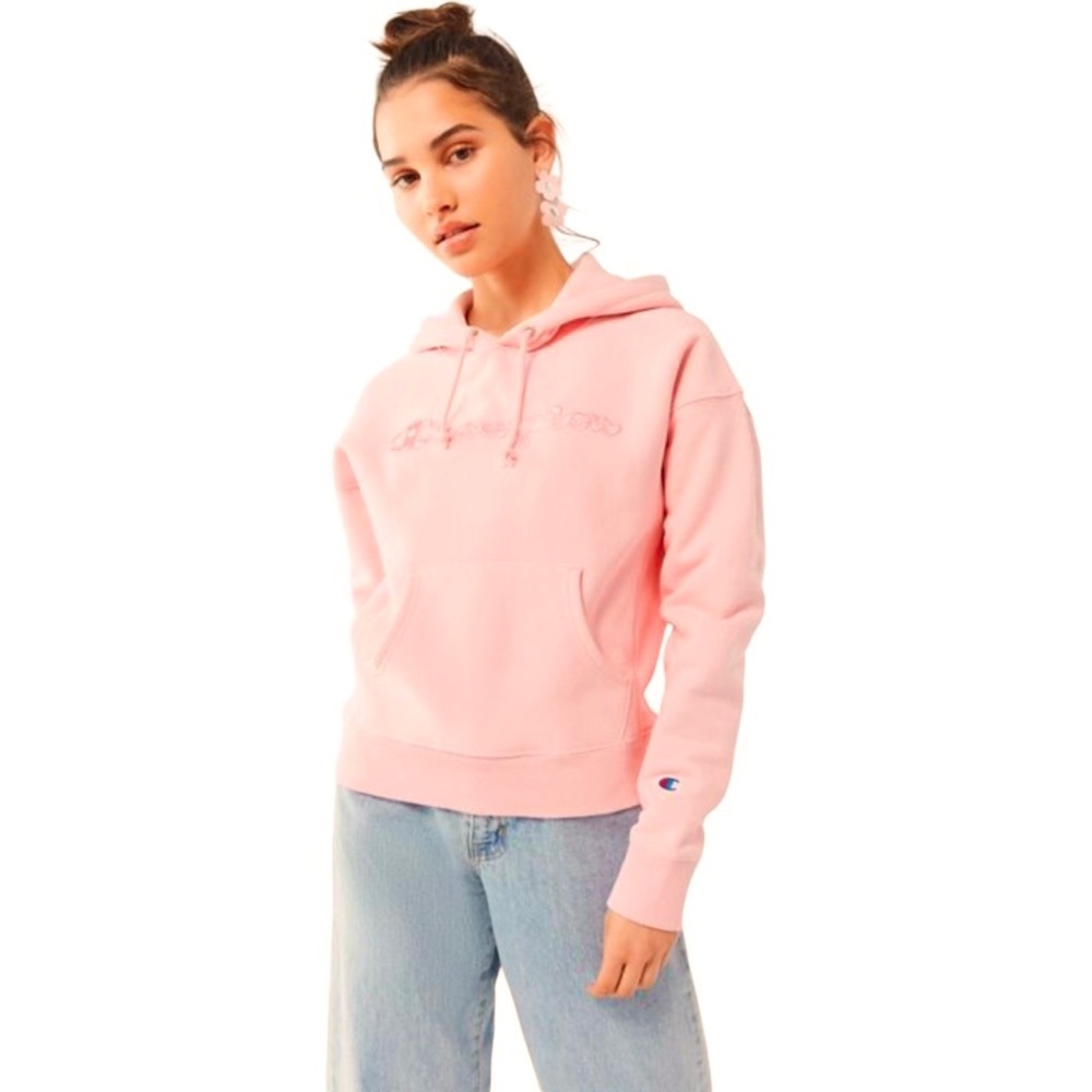 CHAMPION Reverse Weave Pink Daisy Logo - Excellent Pre-Owned Condition, XS
